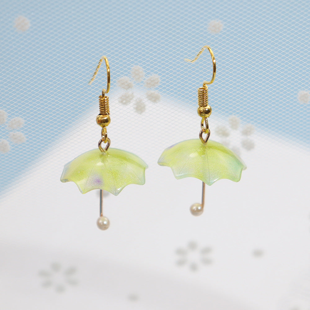 Wholesale Rainbow Umbrella Acrylic Earrings